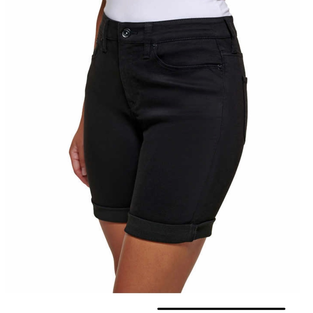 NWT DKNY Bermuda Shorts Black Denim - Picture 3 of 11